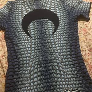 Marine Serre Jacquard Knit Shirt